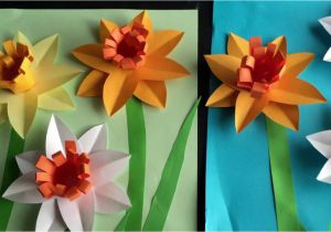 Origami Pop Up Card Flower Paper Narcissus