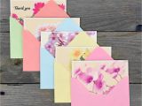 Origami Thank You Card Ideas Thank You Cards Set 50 Cards 50 Colored Envelopes 5 Floral