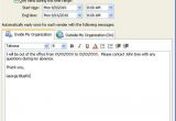 Out Of Office Message Outlook 2010 Template Setting Up Out Of Office Messages In Outlook 2010