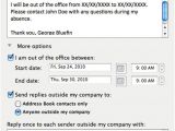 Out Of the Office Email Template Setting Up Out Of Office Messages In Outlook 2011