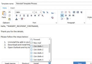 Outlook 2007 Template Shortcut How to Use Templates In Outlook 2016 2013 2007 Template