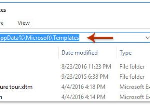 Outlook 2010 Email Template Location How to Get the File Location Of Outlook Templates Oft