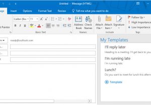 Outlook 365 Email Template Working with Message Templates Howto Outlook