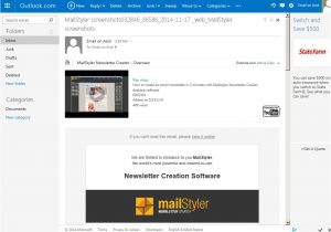 Outlook Com Email Templates Newsletter Template Compatibility Test Newsletter Creator
