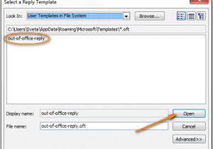 Outlook Com Email Templates Out Of Office Auto Response In Outlook without Exchange