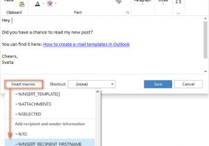 Outlook Create Email Template with Fields Create Email Templates In Outlook 2016 2013 for New
