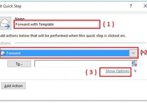 Outlook Quick Step Email Template forward Email with Templates In Outlook by Quick Step