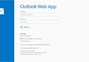 Outlook Web App Email Template forefront Tmg forms Based Authentication Template for
