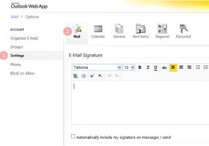 Outlook Web App Email Template How to Add A HTML Email Signature In Owa 2010