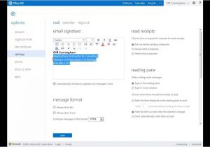 Outlook Web App Email Template Signatures Office 365 Outlook Web App Email Youtube