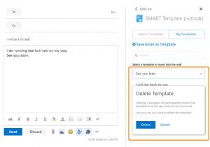 Outlook Web App Email Template Smart Template Email Writing Add In for Outlook Desktop