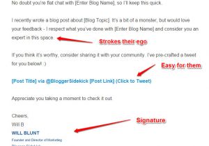 Outreach Email Template Blogger Sidekick Everything You Need to Know About