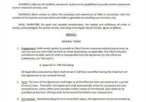 Outsource Contract Template 4 Hr Contract Samples Templates In Pdf Word Google Docs