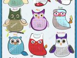 Owl Calendar Template Owl Calendar 2015 Stock Vector 228194437 Shutterstock