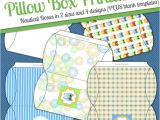 Owl Pillow Box Template Instant Download Owl Diy Printable Pillow Boxes Digital Jpeg