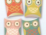 Owl Pillow Box Template Owl Pillow Gift Boxes Pdf Template by Happythought Catch