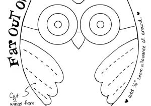 Owl Templates for Sewing Denise Loves Art Diy Make This Cute Owl Plushie with My