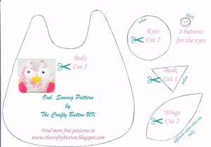 Owl Templates for Sewing the Crafty button