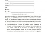 Owner Operator Contract Template Owner Operator Lease Agreement Templates 6 Samples