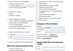 Padi Emergency Action Plan Template 8 Sample Emergency Action Plans Sample Templates