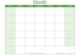 Page A Day Calendar Template Blank Calendar Template Free Printable Blank Calendars