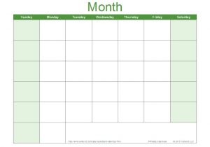 Page A Day Calendar Template Blank Calendar Template Free Printable Blank Calendars