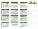 Pages Calendar Template 2014 Printable 2014 Calendar One Page Printable Calendar 2014