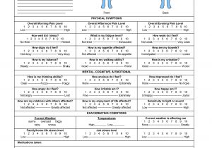Pain Management Templates 6 Best Images Of Printable Symptom Journal Food Tracker