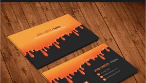 Painter Business Card Template Free Free Painting Business Card Psd Template Designyep