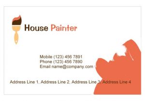 Painter Business Card Template Free Painting Business Card Templates Free 2 Card Design Ideas