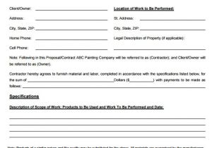 Painting Contract Template Free Download 11 Job Contract Templates Free Word Pdf Documents