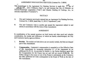 Painting Contracts Templates Sample Service Agreement Contract 9 Examples In Word Pdf