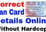 Pan Card Details by Name and Date Of Birth How to Correction Pan Card Online L How to Correct Pan Card Online L Correct Name In Pan Card Online
