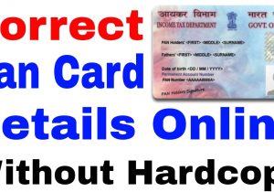Pan Card Details by Name and Date Of Birth How to Correction Pan Card Online L How to Correct Pan Card Online L Correct Name In Pan Card Online