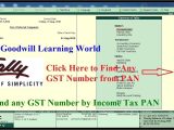 Pan Card Find by Name Tally Tdl for Find Gst Number by Income Tax Pan Tally Add