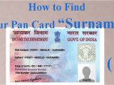 Pan Card Last Name Problem First Name Middle Name Last Name In Pan Card