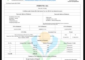 Pan Card Name Correction form Understanding Your form 16a