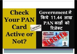 Pan Card Verification by Name Check Your Pan is Active or Not Govt Rejected 11 44 Lakh Pan Cards