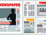 Paper Ad Design Templates Typesetting Newspaper Vector Templates 02 Vector