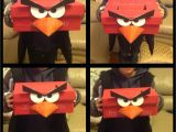 Paper Bag Valentine Card Holder Angry Bird Valentines Box Made Using A Shoe Box Paper Bag