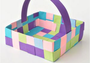 Paper Basket Weaving Template Weaving Paper Basket