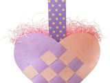 Paper Basket Weaving Template Woven Heart Basket Craft Kids 39 Crafts Firstpalette Com