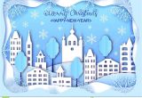 Paper Card Happy New Year Christmas and Happy New Year Card Stock Vector