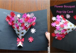 Paper Card Kaise Banate Hai Diy Flower Bouquet Pop Up Card 7 Paper Crafts Handmade Craft