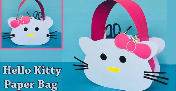 Paper Card Kaise Banate Hai Diy Hello Kitty Paper Bag How to Make A Paper Bag Easy and Cute Paper Gift Bag