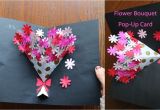 Paper Card Kaise Banate Hain Diy Flower Bouquet Pop Up Card 7 Paper Crafts Handmade Craft