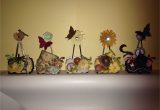 Paper Clip Place Card Holder Altered Binder Clips Punches and Handmade Flowers Embellish