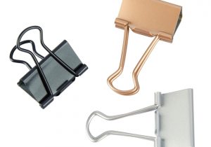 Paper Clip Place Card Holder Office Depota Brand Binder Clips 1 1 4 140 Sheet Capacity Silver Pack Of 6 Clips Item 8874680