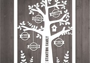 Paper Cut Family Tree Template Diy Family Tree Papercut Template Personalised Family Tree