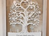 Paper Cut Family Tree Template Family Tree Papercut for 4 Names Template by Babyfaceart